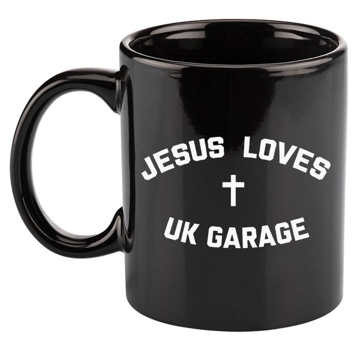 Jesus Loves UK Garage 11oz C Handle Ceramic Mug