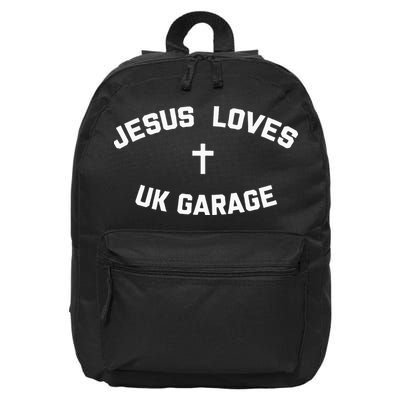 Jesus Loves UK Garage 16 in Basic Backpack