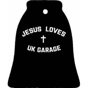 Jesus Loves UK Garage Ceramic Bell Ornament