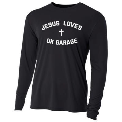 Jesus Loves Uk Garage Cooling Performance Long Sleeve Crew