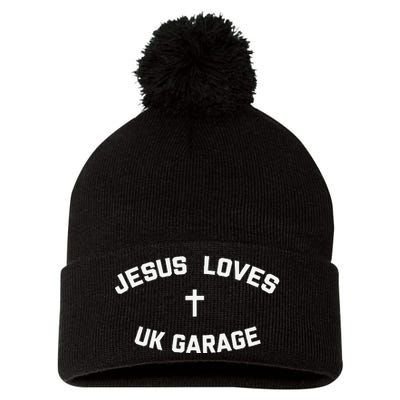 Jesus Loves Uk Garage Pom Pom 12in Knit Beanie