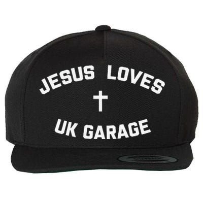 Jesus Loves Uk Garage Wool Snapback Cap