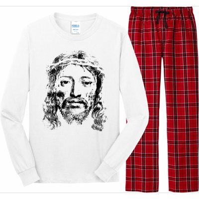 Jesus Lover Vintage Christianity Long Sleeve Pajama Set