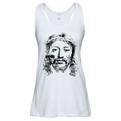 Jesus Lover Vintage Christianity Ladies Essential Flowy Tank