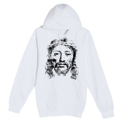 Jesus Lover Vintage Christianity Premium Pullover Hoodie