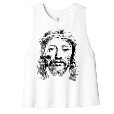 Jesus Lover Vintage Christianity Women's Racerback Cropped Tank