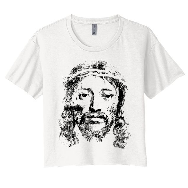 Jesus Lover Vintage Christianity Crop Top