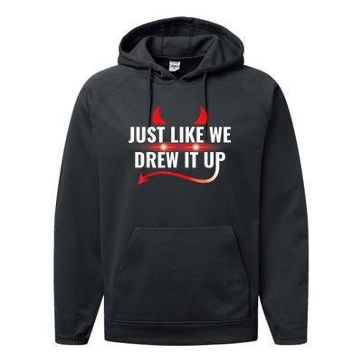 Just Like We Drew It Up Performance Fleece Hoodie