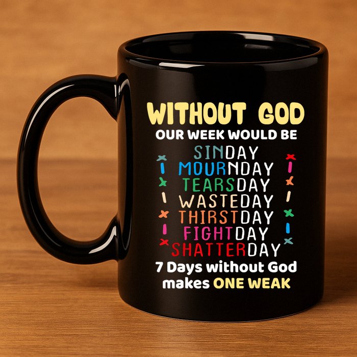 Jesus Lover Without God Our Week Would Be Sinday Easter Day 11oz C Handle Ceramic Mug