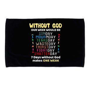 Jesus Lover Without God Our Week Would Be Sinday Easter Day Microfiber Hand Towel