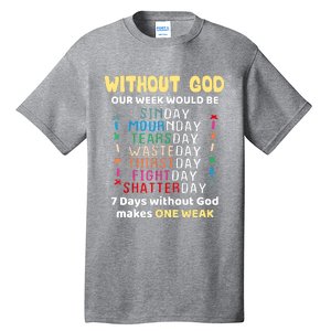 Jesus Lover Without God Our Week Would Be Sinday Easter Day Tall T-Shirt