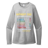 Jesus Lover Without God Our Week Would Be Sinday Easter Day Womens CVC Long Sleeve Shirt