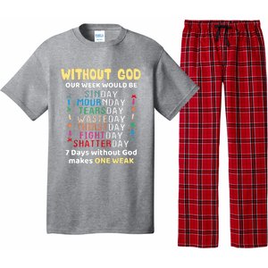 Jesus Lover Without God Our Week Would Be Sinday Easter Day Pajama Set