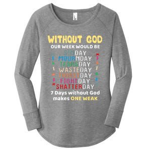 Jesus Lover Without God Our Week Would Be Sinday Easter Day Women's Perfect Tri Tunic Long Sleeve Shirt