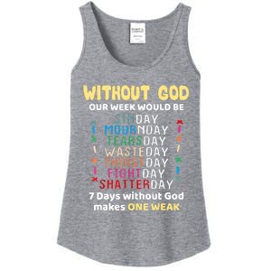 Jesus Lover Without God Our Week Would Be Sinday Easter Day Ladies Essential Tank