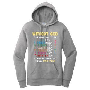 Jesus Lover Without God Our Week Would Be Sinday Easter Day Women's Pullover Hoodie