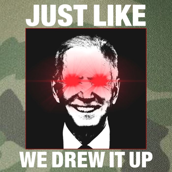 Just Like We Drew It Up Funny Sarcastic Joe Biden Legacy Tie Dye Trucker Hat