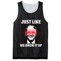 Just Like We Drew It Up Funny Sarcastic Joe Biden Mesh Reversible Basketball Jersey Tank