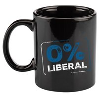 Wearing 0% Liberal 11oz C Handle Ceramic Mug