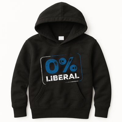Wearing 0% Liberal Kids Hoodie