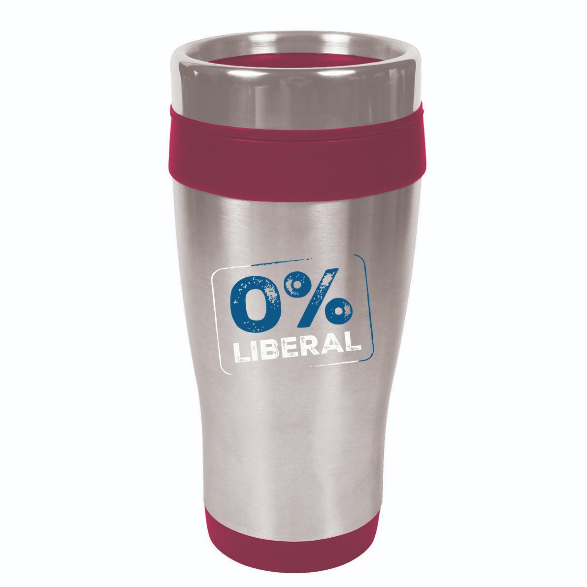 Wearing 0% Liberal 16oz Travel Tumbler