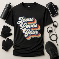 Jesus Loves You Cooling Performance Crew T-Shirt