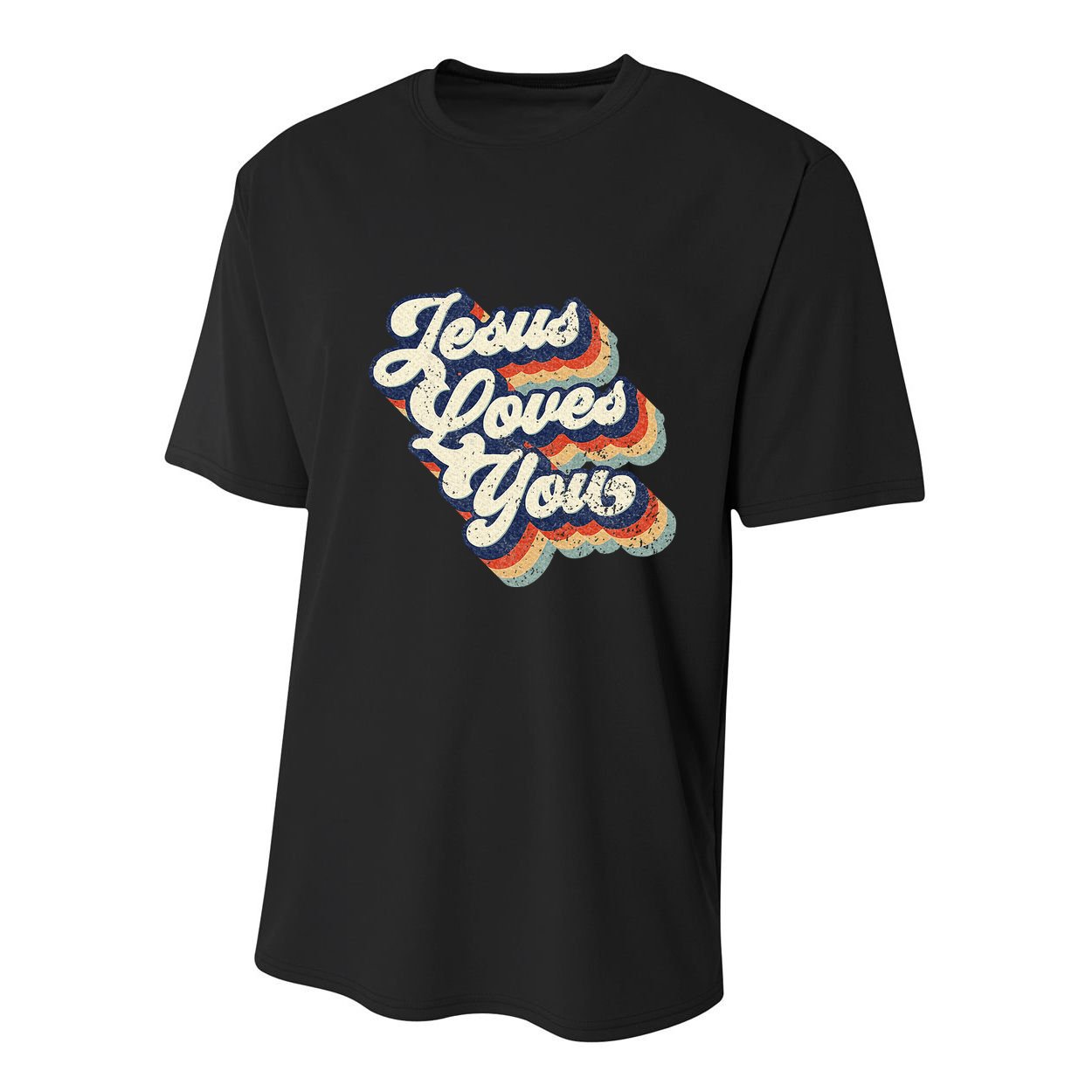 Jesus Loves You Youth Performance Sprint T-Shirt