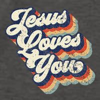 Jesus Loves You Vector Backpack