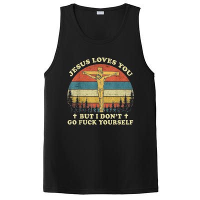 Jesus Loves You But I Don't Go Fuck Yourself PosiCharge Competitor Tank