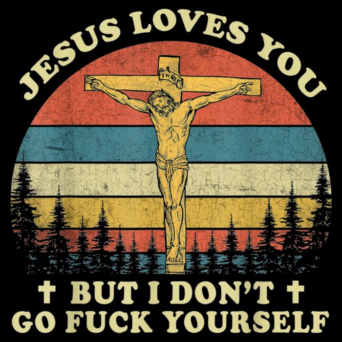 Jesus Loves You But I Don't Go Fuck Yourself Zip Tote Bag