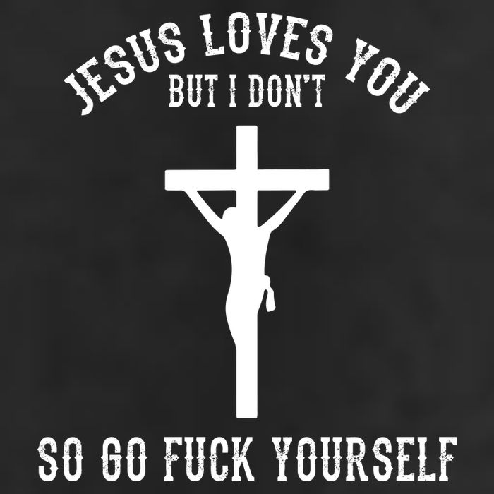 Jesus Loves You But I Don't Go Fuck Yourself Golf Towel