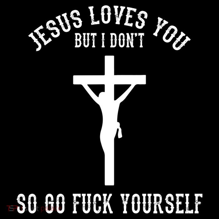 Jesus Loves You But I Don't Go Fuck Yourself Zip Tote Bag