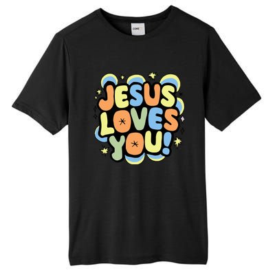 Jesus Loves You Lord Christian Faith Bible Christianity Tall Fusion ChromaSoft Performance T-Shirt