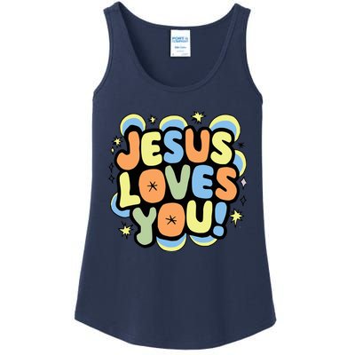 Jesus Loves You Lord Christian Faith Bible Christianity Ladies Essential Tank