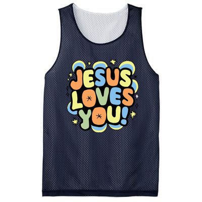 Jesus Loves You Lord Christian Faith Bible Christianity Mesh Reversible Basketball Jersey Tank