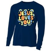 Jesus Loves You Lord Christian Faith Bible Christianity Cooling Performance Long Sleeve Crew