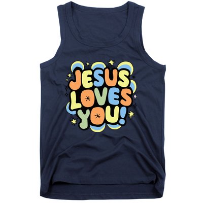 Jesus Loves You Lord Christian Faith Bible Christianity Tank Top