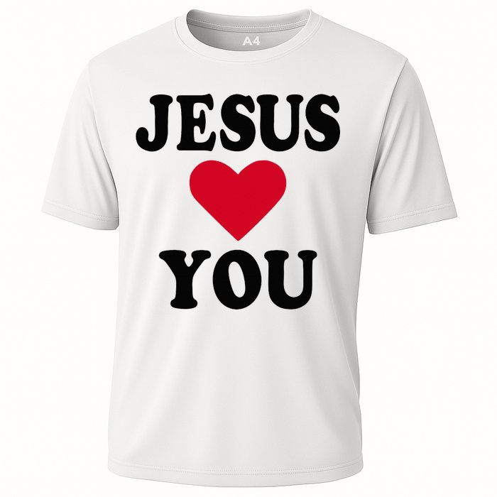 Jesus Loves You Cooling Performance Crew T-Shirt