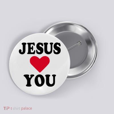 Jesus Loves You Button