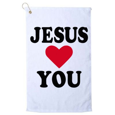 Jesus Loves You Golf Towel
