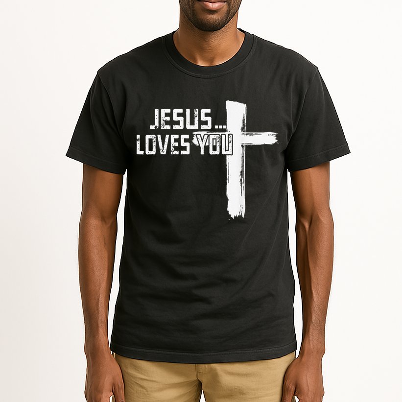 Jesus Loves You Christian Funny Saying Religious Jesus Tall T-Shirt
