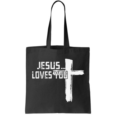 Jesus Loves You Christian Funny Saying Religious Jesus Bag