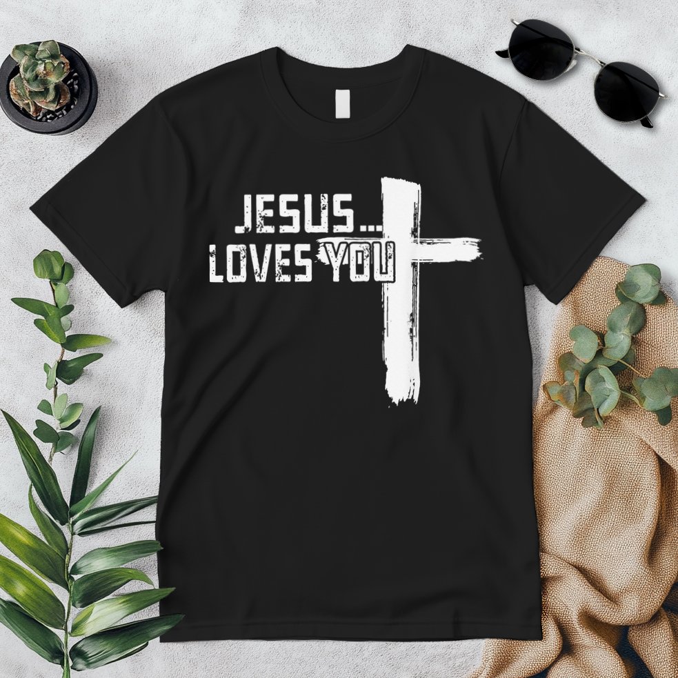 Jesus Loves You Christian Funny Saying Religious Jesus Premium T-Shirt