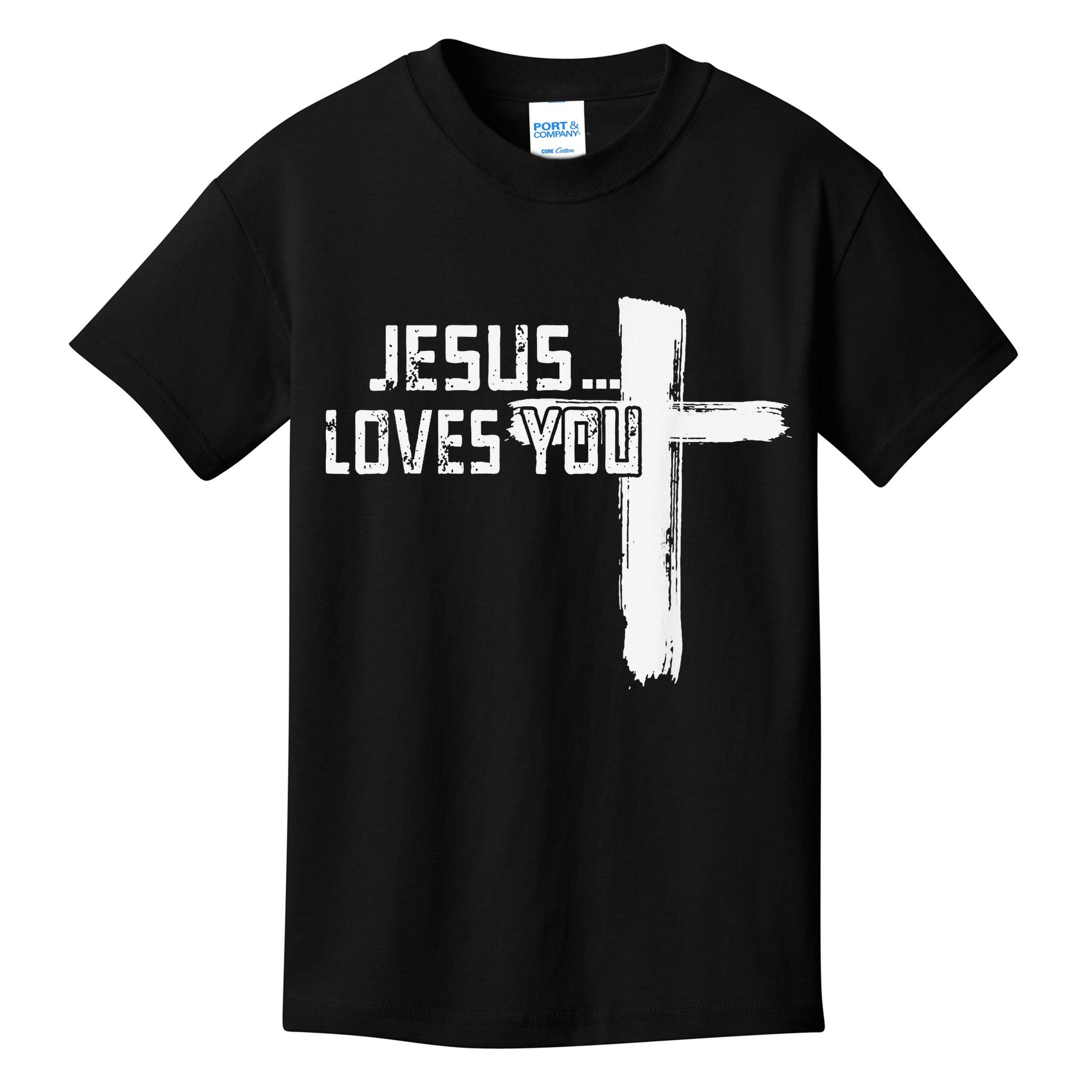 Jesus Loves You Christian Funny Saying Religious Jesus Kids T-Shirt