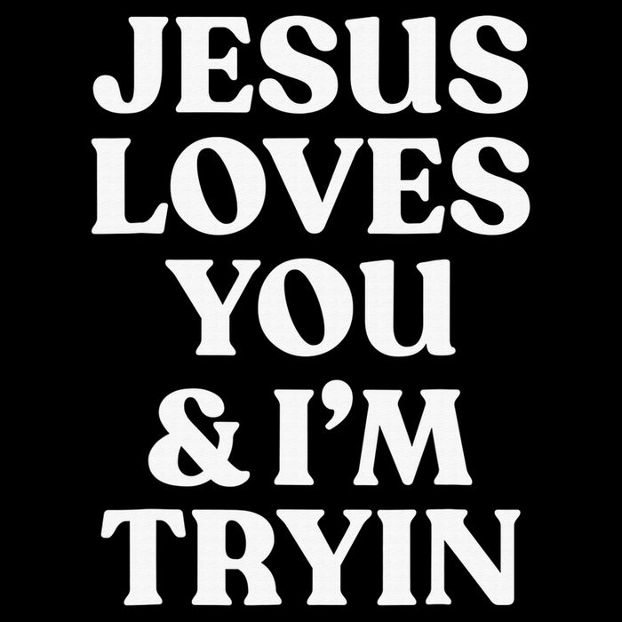 Jesus Loves You & I'm Trying Funny Christian Saying  Impact Tech Backpack