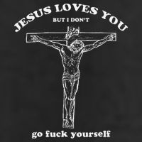 Jesus Loves You But I DonT Funny 7 Panel Mesh Trucker Snapback Hat