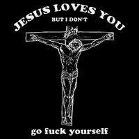 Jesus Loves You But I DonT Funny 16 in Basic Backpack