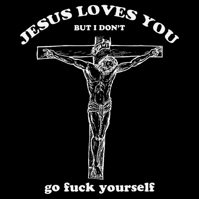 Jesus Loves You But I DonT Funny 16 in Basic Backpack