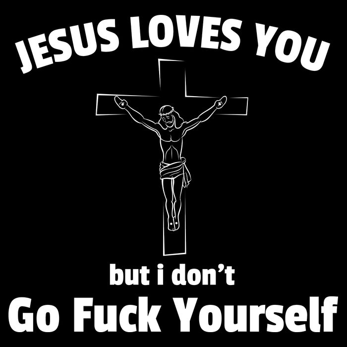 Jesus Loves You But I Don't Go FCK Yourself 7-Panel Snapback Hat