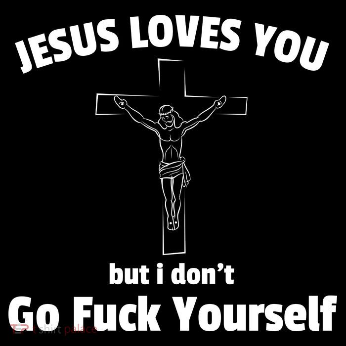 Jesus Loves You But I Don't Go FCK Yourself Pom Pom 12in Knit Beanie